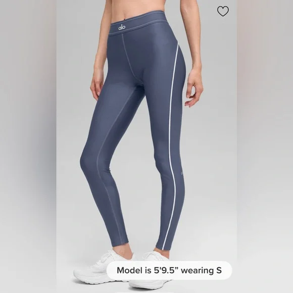 ALO Yoga NWT Bluestone White Airlift High Waisted Suit Up legging S